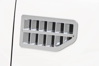 Ford Expedition 3dCarbon Fender Vents - Chrome Plated - Pair - 691542