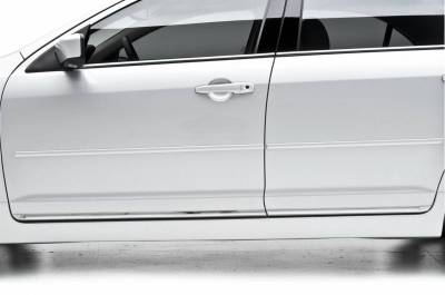 3dCarbon - Ford Fusion 3dCarbon Lower Door Moldings - Chrome Plated Stainless Steel - 4PC - 691555 - Image 3
