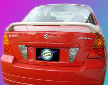 Suzuki Aerio California Dream Custom Style Spoiler with Light - Unpainted - 26L
