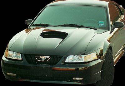 Ford Mustang APM Fiberglass Non-Functional Hood - Primed - 811122