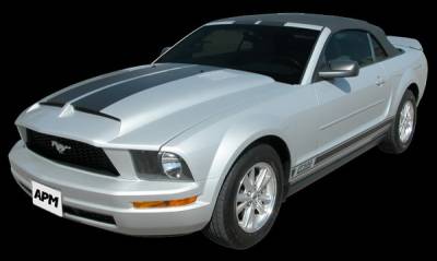 Ford Mustang APM Fiberglass KR Style Functional Hood - Painted - 811410