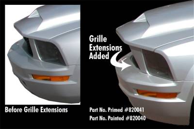 Ford Mustang APM Fiberglass KR Style Grille Extension - Primed - 820041