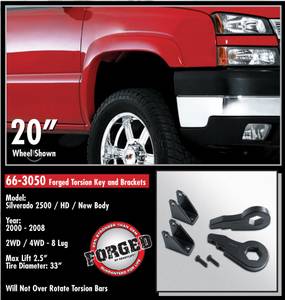 ReadyLift - ReadyLift Forged Torsion Key Suspension Leveling Kit - 2.5 Inch Lift 33 Inch Max - Image 2