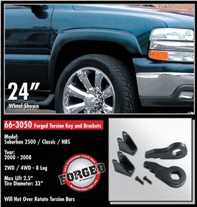 ReadyLift - ReadyLift Forged Torsion Key Suspension Leveling Kit - 2.5 Inch Lift 33 Inch Max - Image 4