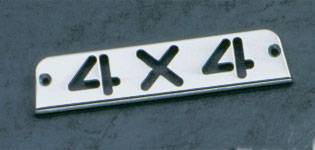 All Sales Third Brake Light Cover - 4X4 Design - Polished - 31004P