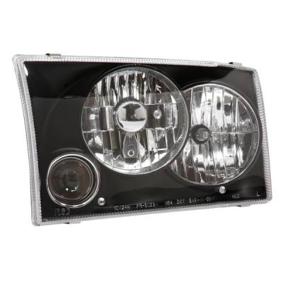 Ford Excursion APC Headlights with Projector Foglights & Black Housing - 403622HLB