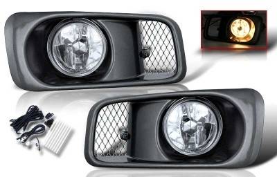 Honda Civic WinJet OEM Fog Light - Clear - Wiring Kit Included - WJ30-0034-09