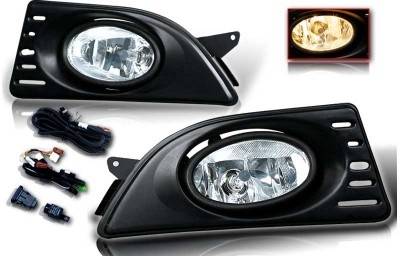 Acura RSX WinJet OEM Fog Light - Clear - Wiring Kit Included - WJ30-0060-09