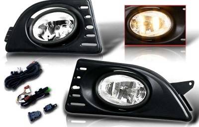 Acura RSX WinJet OEM Fog Ligth - Smoke - Wiring Kit Included - WJ30-0060-11