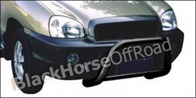 Hyundai Santa Fe Black Horse Bull Bar - BB2521A
