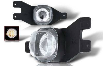 Ford F250 WinJet Halo Projector Fog Light - Clear - WJ30-0062-09