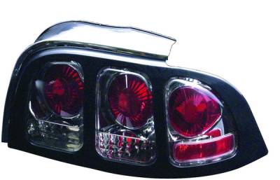 Ford Mustang APC Euro Taillights with Chrome Housing - 404138TLR