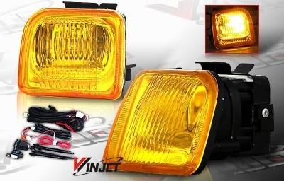 Honda Civic WinJet OEM Fog Light - Yellow - Wiring Kit Included - WJ30-0083-12