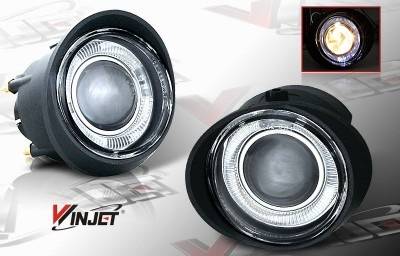 Nissan Murano WinJet Halo Projector Fog Light - Clear - WJ30-0092-09