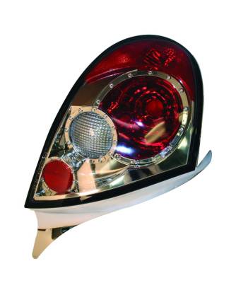 Dodge Neon APC Euro Taillights with Chrome Housing - Next Generation - 404577TLR