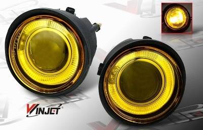Nissan Murano WinJet Halo Projector Fog Light - Yellow - WJ30-0092-12