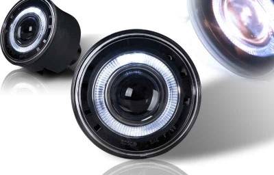 Jeep Grand Cherokee WinJet Halo Projector Fog Light - Clear - WJ30-0094-09