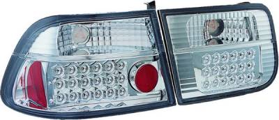 Honda Civic 2DR APC LED Taillights with Clear Lens - 406260TL