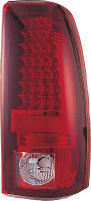 GMC Sierra APC LED Taillights with Red & Clear Lens - 406623TLR