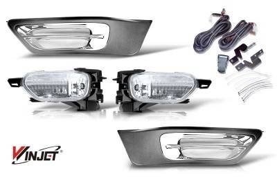 Honda CRV WinJet OEM Fog Light - Clear - Wiring Kit Included - WJ30-0105-09