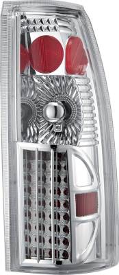 GMC Yukon APC Diamond Cut Taillights with Chrome Housing - 407507TLC