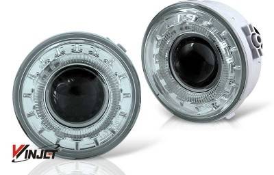 Ford F150 WinJet Halo Projector Fog Light - Smoke - WJ30-0155-11