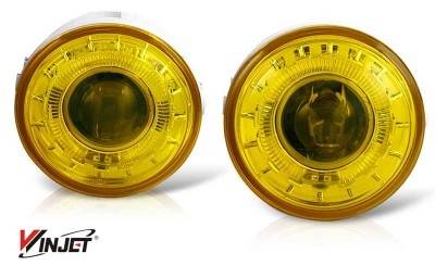 Ford F150 WinJet Halo Projector Fog Light - Yellow - WJ30-0155-12