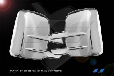 Chevrolet Silverado SES Trim ABS Chrome Mirror Cover - MC123F