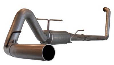 Ford F250 aFe Large Bore HD Turbo-Back Exhaust System Aluminum - 49-13004