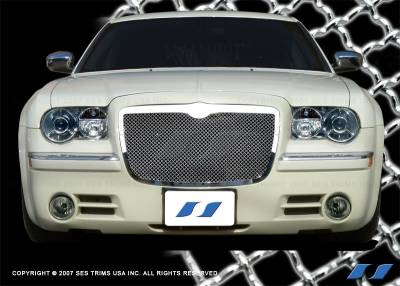 SES Trim - Chrysler 300 SES Trim Chrome Plated Stainless Steel Mesh Grille - MG107 - Image 2