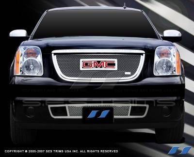 GMC Yukon SES Trim Chrome Plated Stainless Steel Mesh Grille - Bottom - MG147B