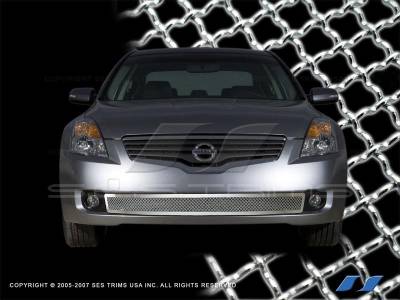 SES Trim - Nissan Altima SES Trim Chrome Plated Stainless Steel Mesh Grille - Bottom - MG157B - Image 1