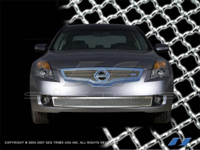 SES Trim - Nissan Altima SES Trim Chrome Plated Stainless Steel Mesh Grille - Bottom - MG157B - Image 2