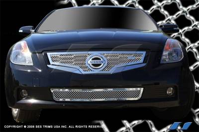 Nissan Altima SES Trim Chrome Plated Stainless Steel Mesh Grille - Bottom - MG185B