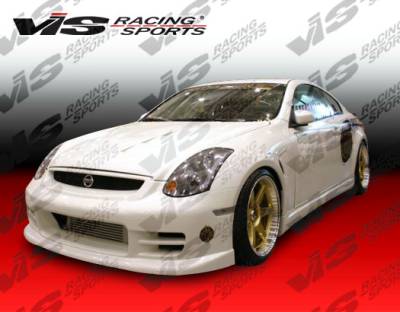 Infiniti G35 2DR VIS Racing Terminator Front Bumper - Polyurethane - 03ING352DTM-001P