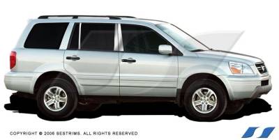 Honda Pilot SES Trim Pillar Post - 304 Mirror Shine Stainless Steel - 6PC - P129