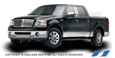 Ford F150 SES Trim Pillar Post - 304 Mirror Shine Stainless Steel - 4PC - P154