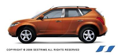 Nissan Murano SES Trim Pillar Post - 304 Mirror Shine Stainless Steel - 6PC - P170