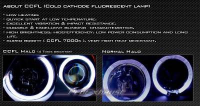 CCFL - Chrome Headlights Halo CCFL - Image 2