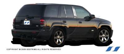 Chevrolet Trail Blazer SES Trim Pillar Post - 304 Mirror Shine Stainless Steel - 6PC - P180