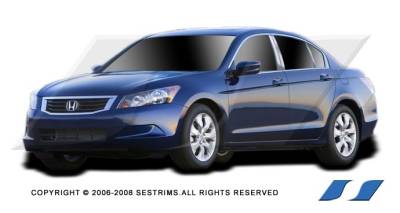 Honda Accord 4DR SES Trim Pillar Post - 304 Mirror Shine Stainless Steel - 6PC - P189