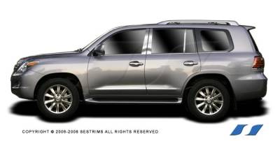 Lexus LX SES Trim Pillar Post - 304 Mirror Shine Stainless Steel - 6PC - P201