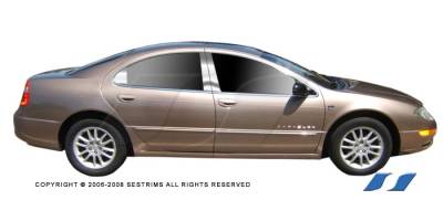Chrysler 300 SES Trim Pillar Post - 304 Mirror Shine Stainless Steel - 6PC - P202