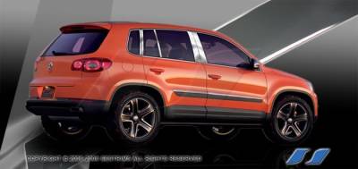 Volkswagen Tiguan SES Trim Pillar Post - 304 Mirror Shine Stainless Steel - 10PC - P225