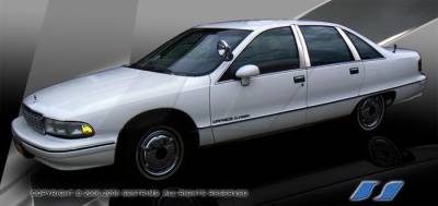 SES Trim - Chevrolet Caprice SES Trim Pillar Post - 304 Mirror Shine Stainless Steel - 6PC - P228 - Image 1