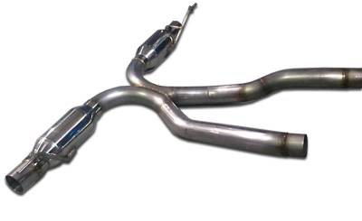 Porsche Cayenne Agency Power Catback Exhaust System with Resonators & Clamps - AP-958-170