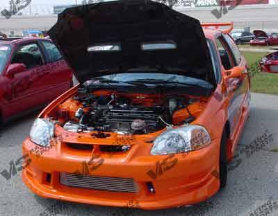 Honda Civic VIS Racing Ballistix Front Bumper - 96HDCVC2DBX-001