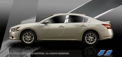 Nissan Maxima SES Trim Pillar Post - 304 Mirror Shine Stainless Steel - 6PC - P240