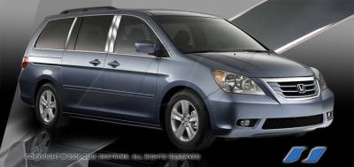 SES Trim - Honda Odyssey SES Trim Pillar Post - 304 Mirror Shine Stainless Steel - 6PC - P247 - Image 1