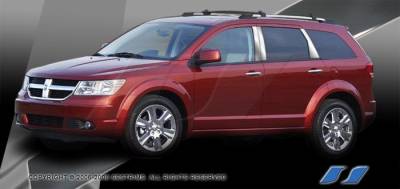 Dodge Journey SES Trim Pillar Post - 304 Mirror Shine Stainless Steel - 6PC - P257